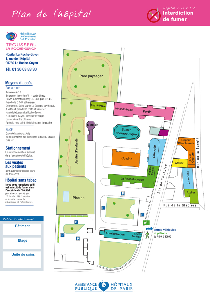 Plan de l'hôpital